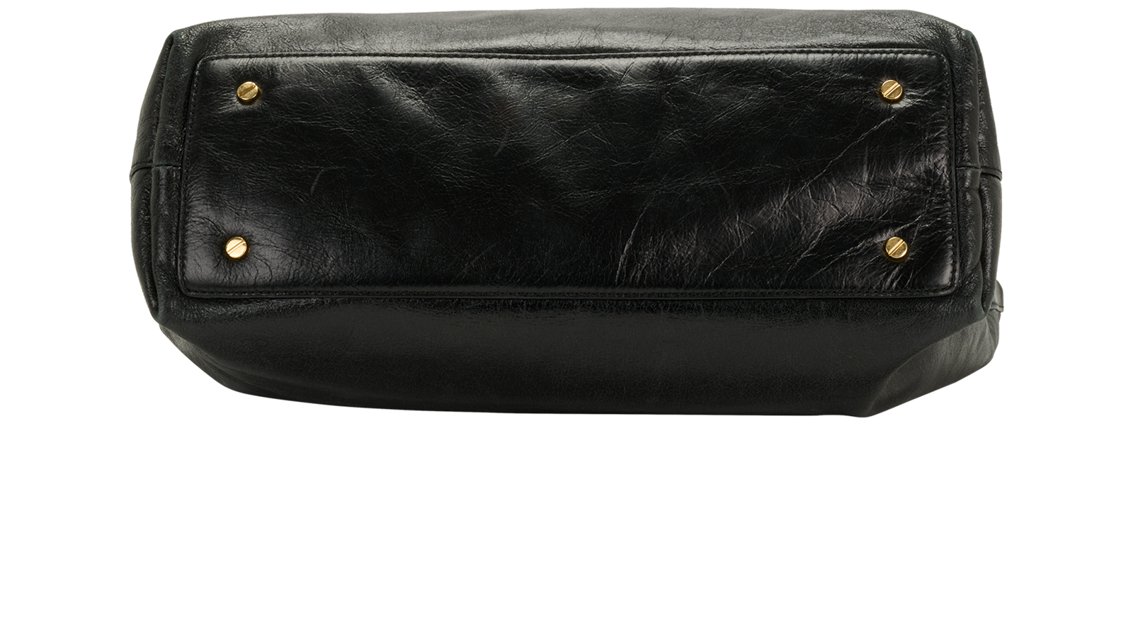 Vintage Dena Tote, &pound;110, Handbags, Black, Leather, Top view
